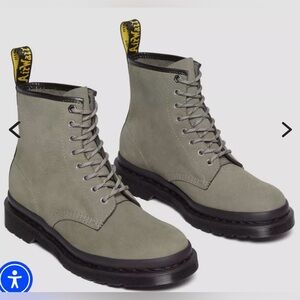 Dr. Martens 1460 Milled Nubuck Leather Lace Up Boots